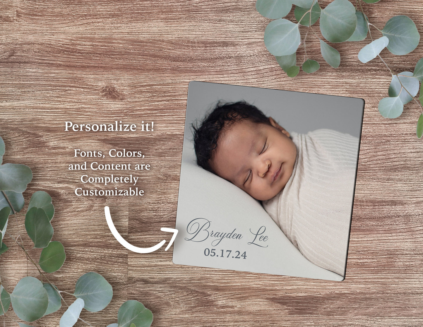 Upload Your Own Photo Set of 4 Ceramic Coasters with Cork Back