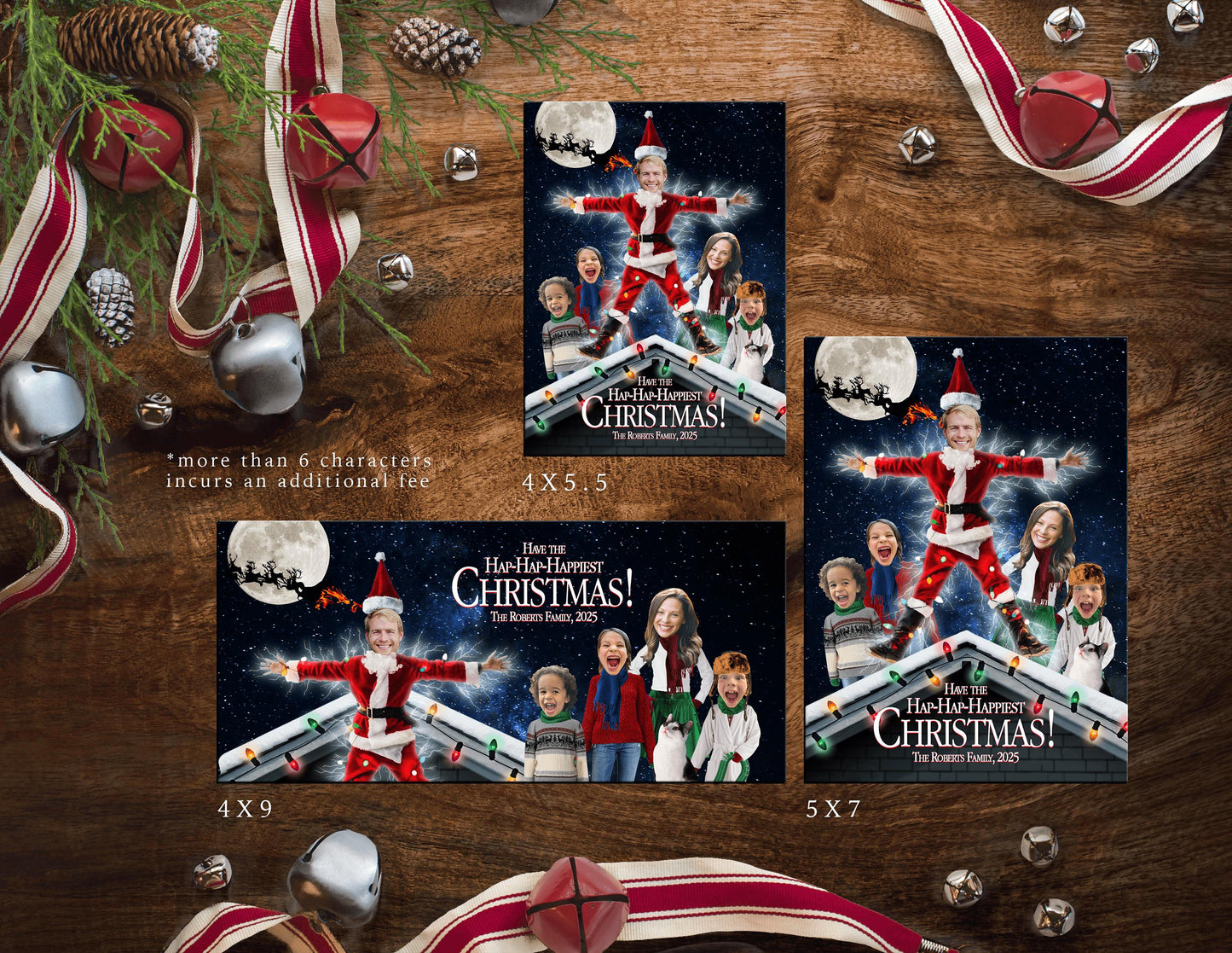 Funny Christmas Vacation Family Photo Card – Personalized National Lampoon Holiday Card with Clark Griswold & Custom Text