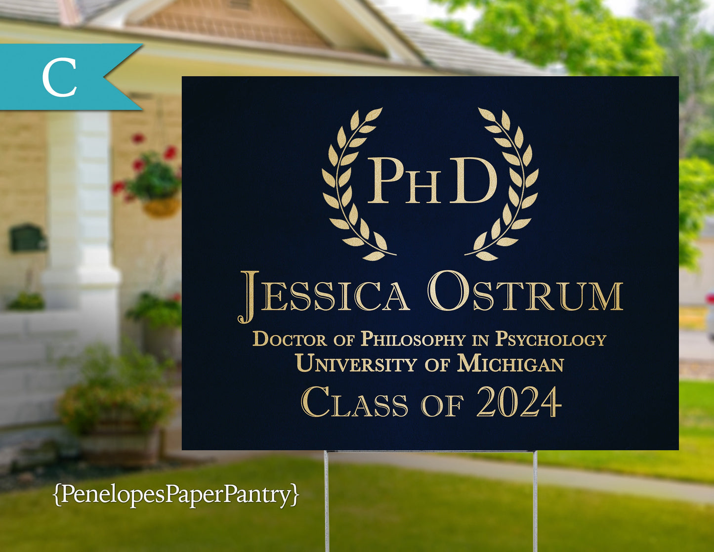 Graduation Class of 2025 Choroplast Yard Signs