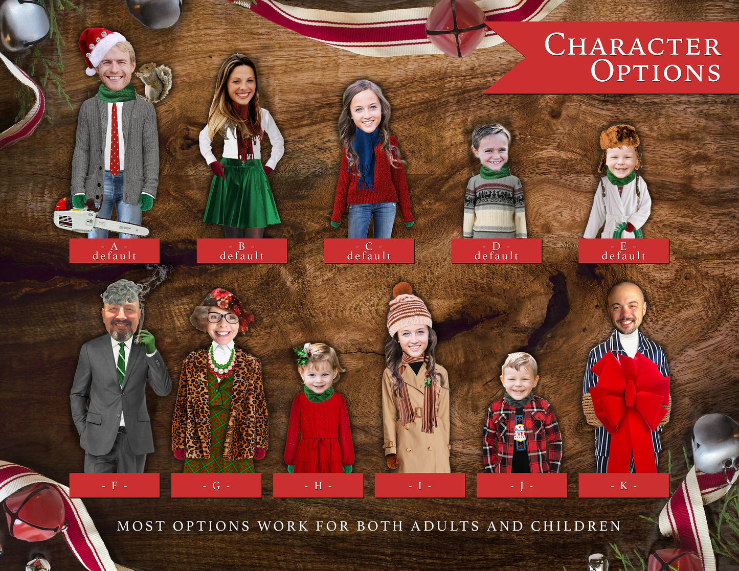 Funny Christmas Vacation Family Photo Card – Personalized National Lampoon Holiday Card with Clark Griswold & Custom Text