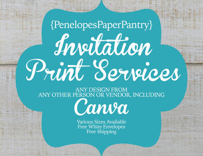 Submit Your file Invitation Stationery Printing Service