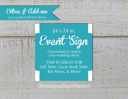 Made to Match Large Format Rolled Event Welcome Sign