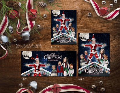 Funny Christmas Vacation Family Photo Card – Personalized National Lampoon Holiday Card with Clark Griswold & Custom Text