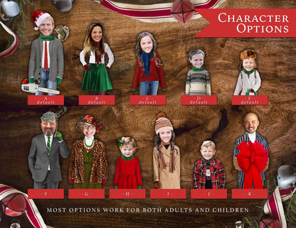Funny Christmas Vacation Family Photo Card Personalized Clark Griswold National Lampoon Printed Cards With Envelopes Return Address Labels