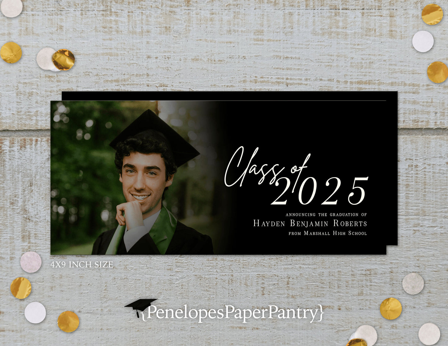 Senior Photo Graduation Open House or Ceremony Invitation