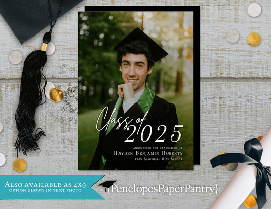 Senior Photo Graduation Open House or Ceremony Invitation