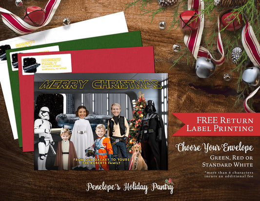 Star Wars Inspired Character Holiday Greeting Cards