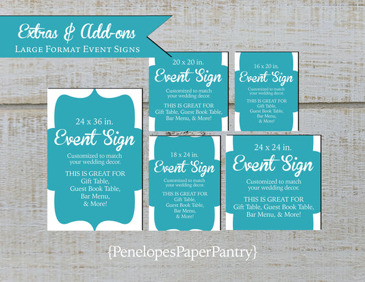 Made to Match Large Format Rolled Event Welcome Sign