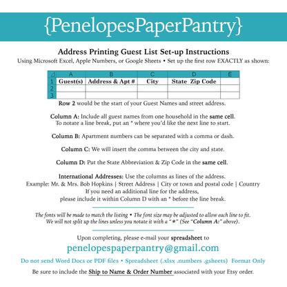 Made to Match Printed Address Label Stickers Stationery Add-On