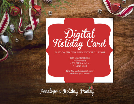 Digital Holiday Card Option