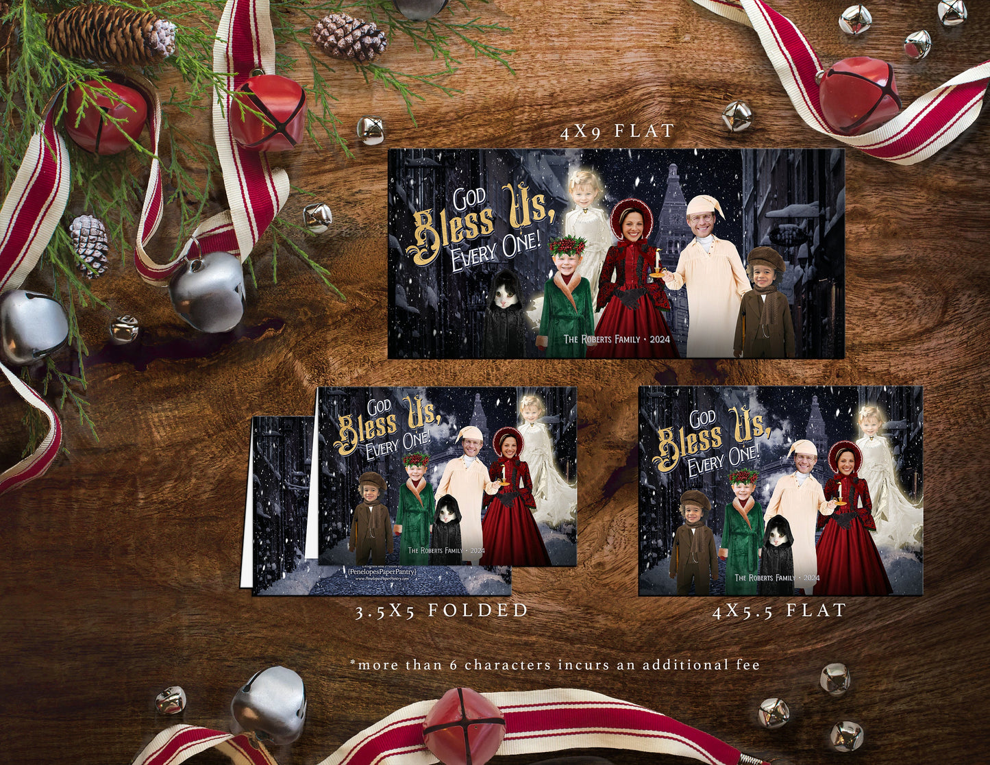 A Christmas Carol Movie Inspired  Character Holiday Greeting Cards