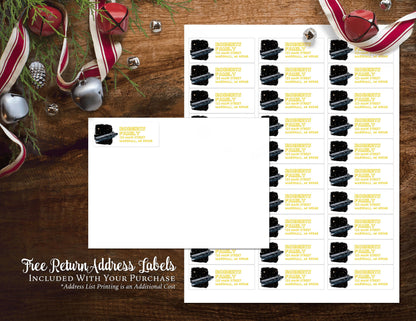 Funny Star Wars Christmas Photo Card – Personalized Family Card with Luke, Leia, Darth Vader & Chewbacca – Printed with Envelopes Included