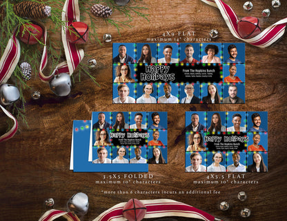 Brady Bunch Squares  Character Holiday Greeting Cards