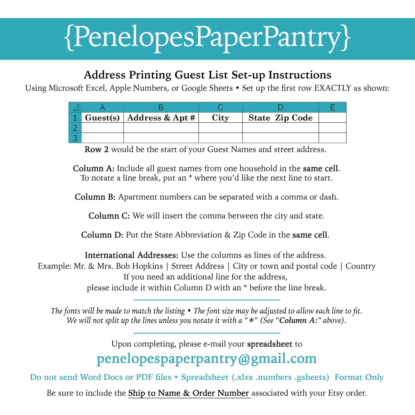 Made to Match Envelope Printing Service Stationery Add-On