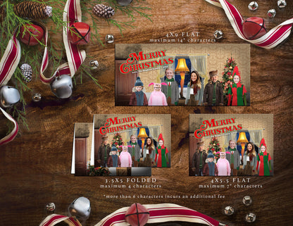 A Christmas Story Movie Inspired  Character Holiday Greeting Cards