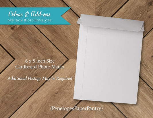 Rigid Envelope Upgrade For Acrylic Stationery Add-On