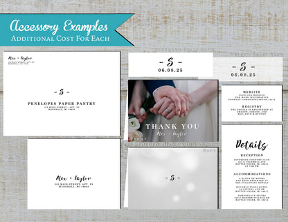 Bokeh Engagement Photos Wedding Invitation, Set, or Suite