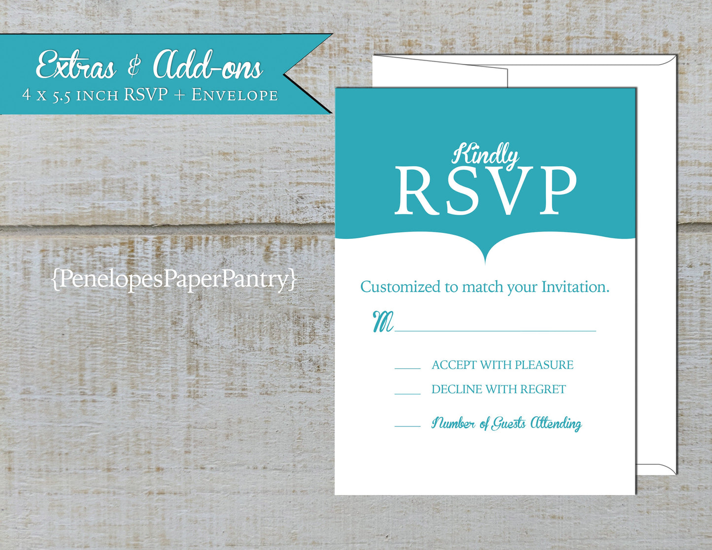 Made to Match RSVP Card Stationery Add-On