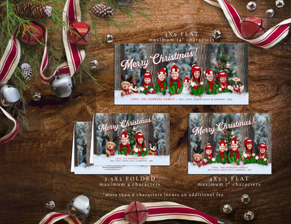 Elf on The Shelf Inspired In the Woods Character Holiday Greeting Cards