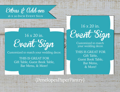 Made to Match Large Format Rolled Event Welcome Sign