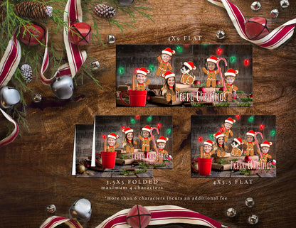 Gingerbread People Character Holiday Greeting Cards