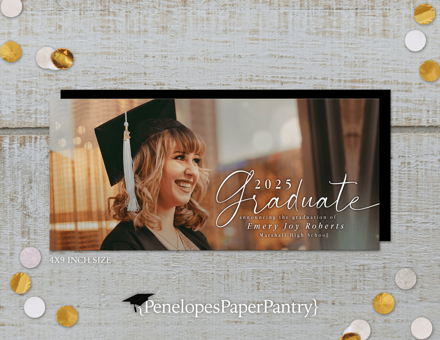 Senior Photo Graduation Open House or Ceremony Invitation