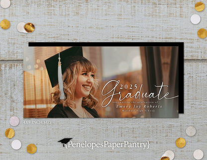 Senior Photo Graduation Open House or Ceremony Invitation