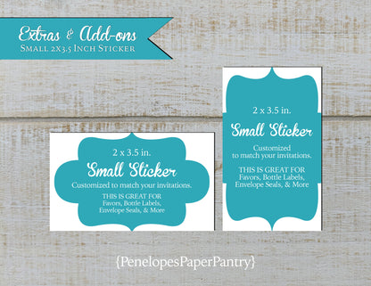 Made to Match Rectangle and Circle Sticker Add On