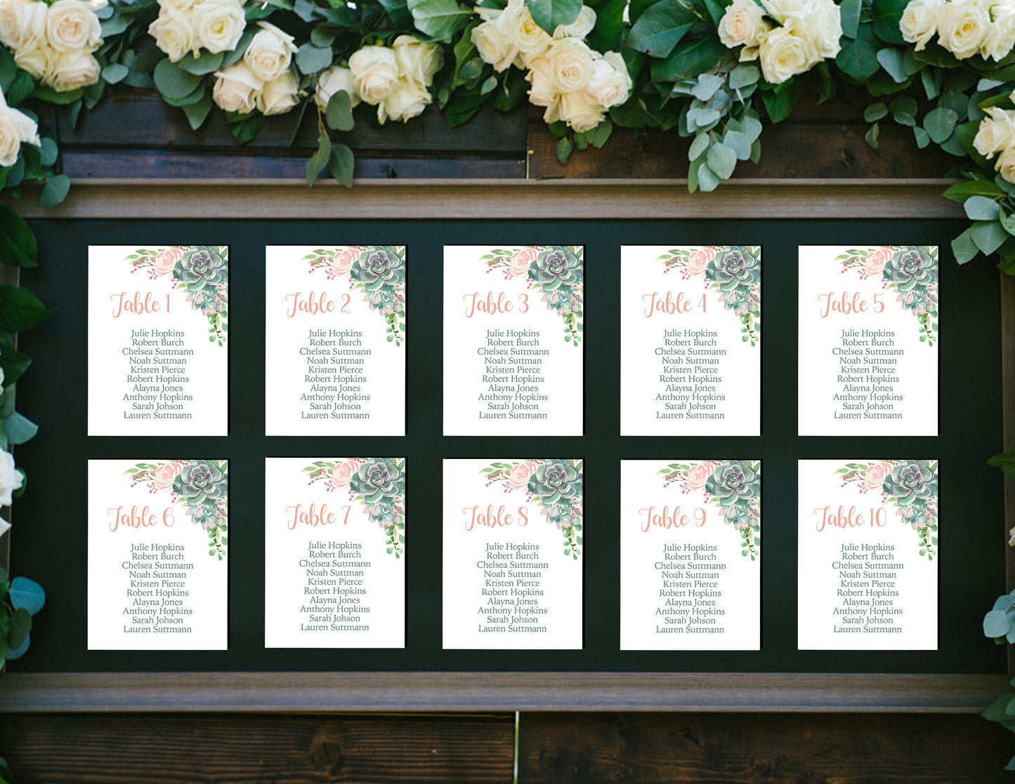 Custom Table Seating Cards,Guest Names,Table Placement Sign,Seating Assignment,Table Number,Flat Panel,Made to Match