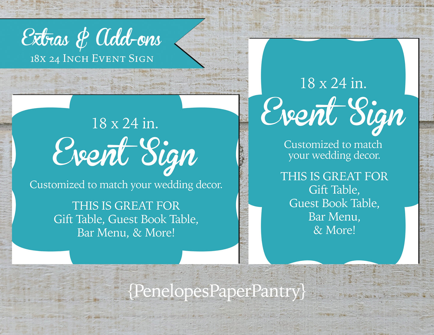 Made to Match Large Format Rolled Event Welcome Sign