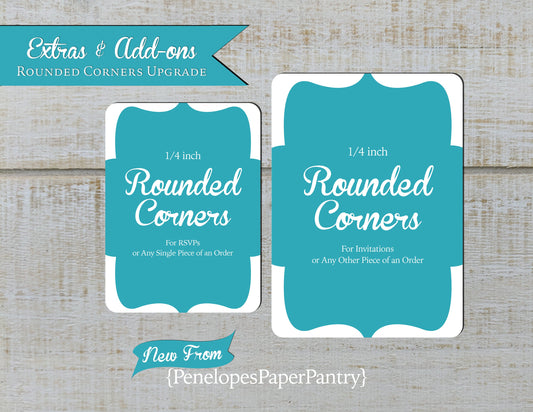 Upgrade to Rounded Corners  Stationery Add-On