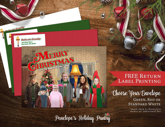 A Christmas Story Movie Inspired  Character Holiday Greeting Cards